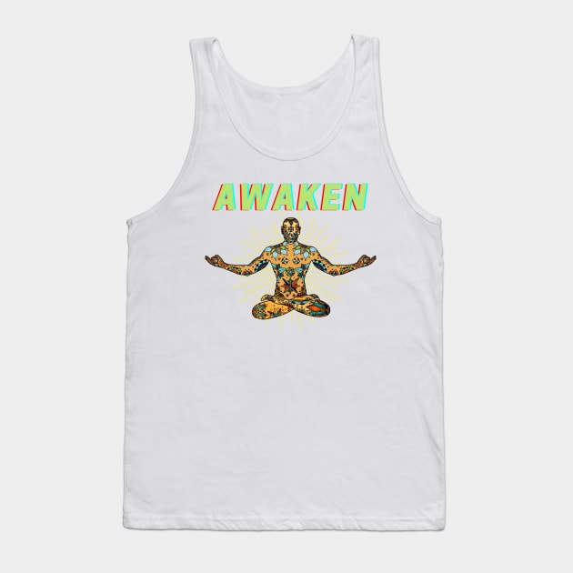 Awaken Through Meditation Tank Top by Hypnotic Highs